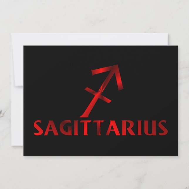 Sagittarius Horoscope Symbol Inbjudningar (Framsida)