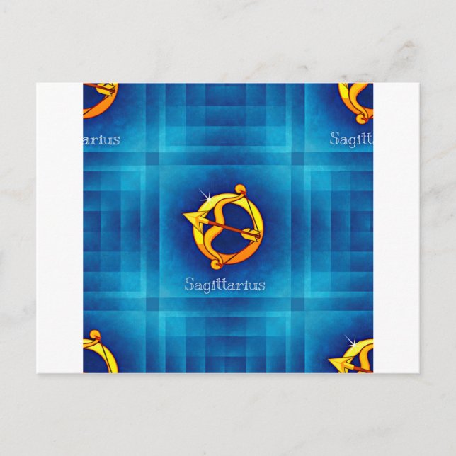 sagittarius horoscope vykort (Framsida)