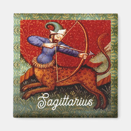 Sagittarius Horoscope Zodiac Medieval Art Kitchen Magnet