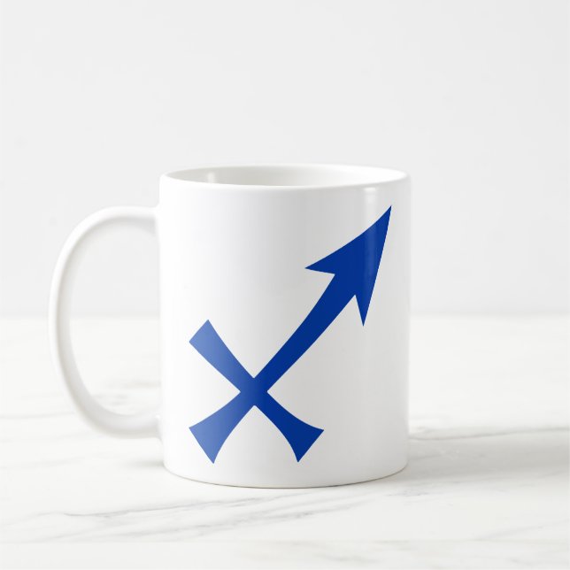 Sagittarius i Blue Kaffemugg (Vänster)
