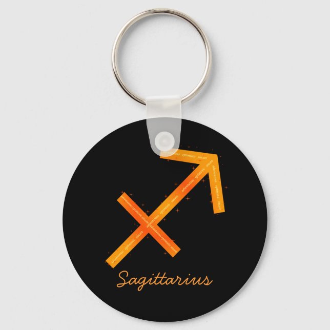Sagittarius Keychain Nyckelring (Framsida)