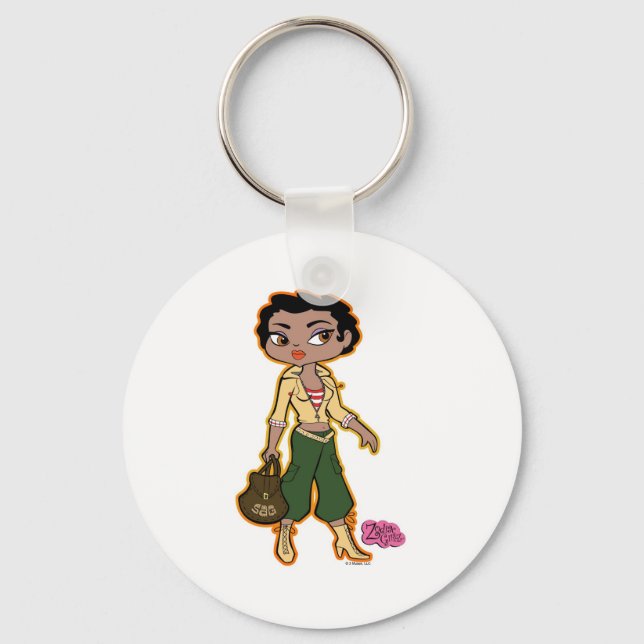 Sagittarius Keychain Nyckelring (Framsida)