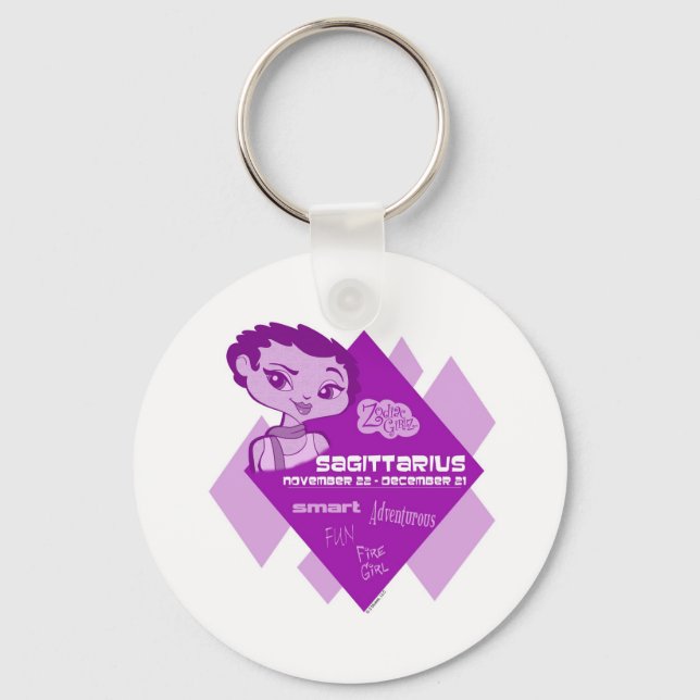 Sagittarius Keychain Nyckelring (Framsida)
