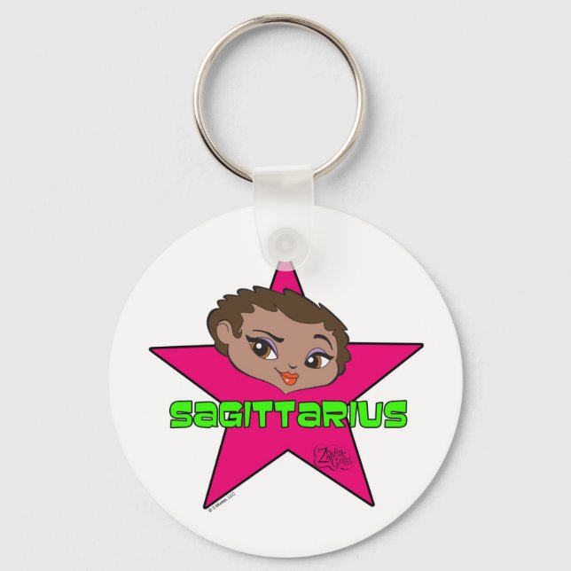 Sagittarius Keychain Nyckelring (Framsida)