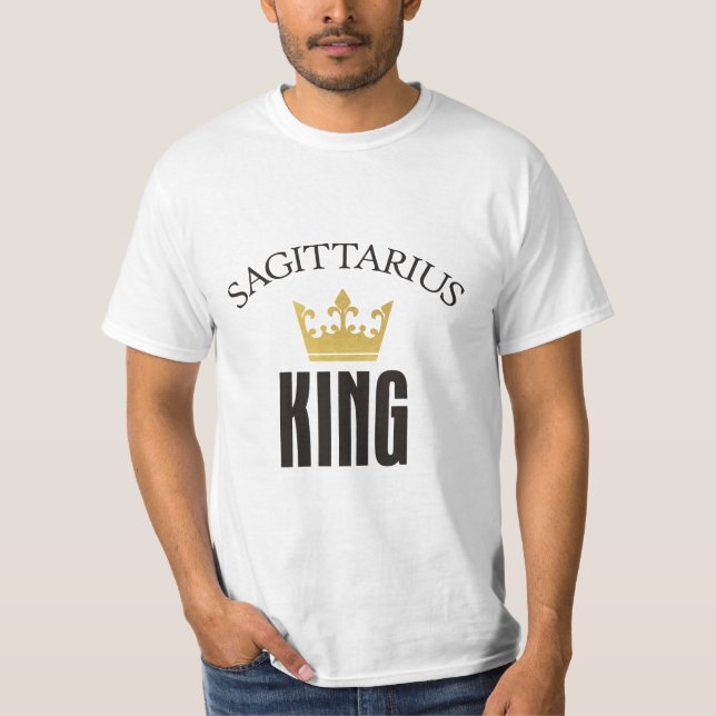 Sagittarius King T Shirt (Framsida)