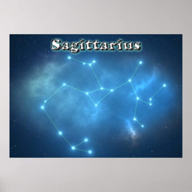 Sagittarius-konstellation Poster (Framsidan)