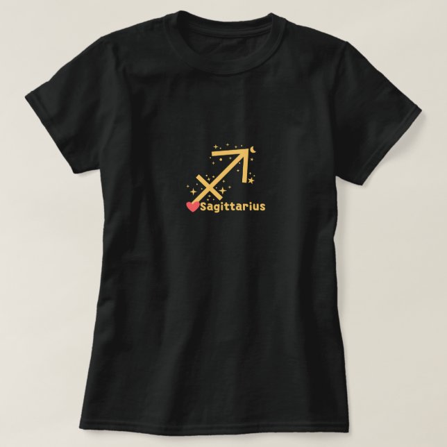 Sagittarius konstellation T-shirt. T Shirt (Design framsida)