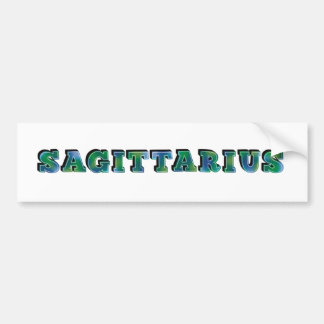 Sagittarius Lettering Bildekal