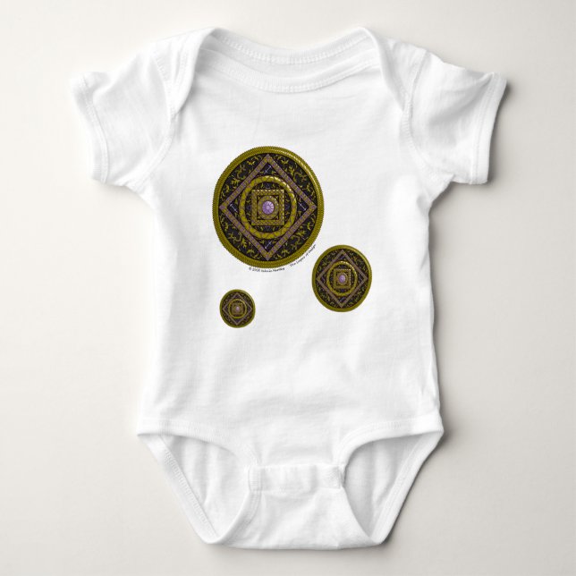 Sagittarius Mandala Barn och Baby Light Shirt T-shirt (Framsida)