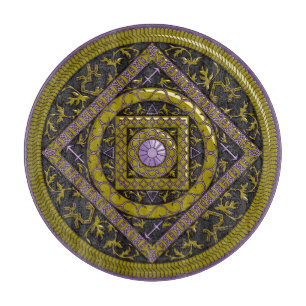 Sagittarius Mandala Glass-skärningspunkt