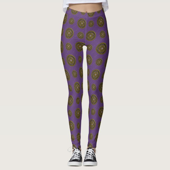 Sagittarius Mandala Leggings (Framsida)