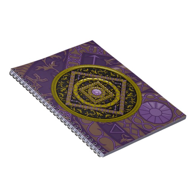 Sagittarius Mandala Notebook Anteckningsbok (Högra Sidan)