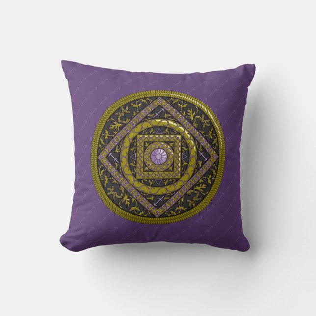 Sagittarius Mandala Pillow Kudde (Framsida)