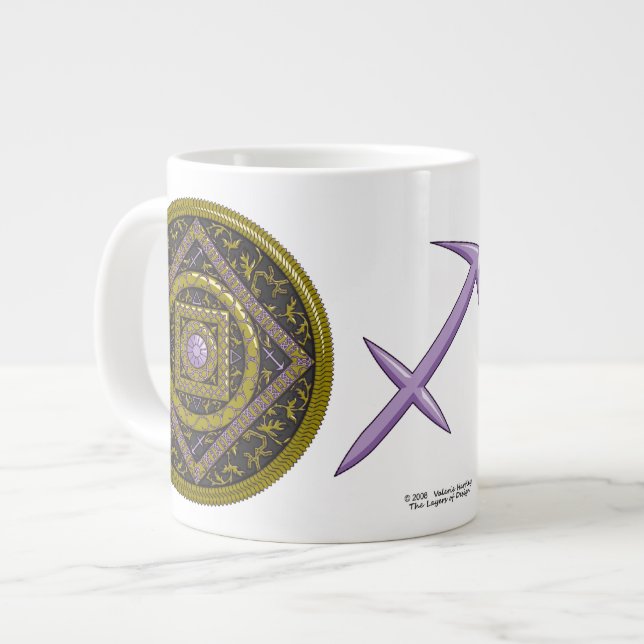Sagittarius Mandala Specialty Mugg Jumbo Mugg (Framsida vänster)