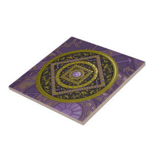 Sagittarius Mandala Tile Kakelplatta