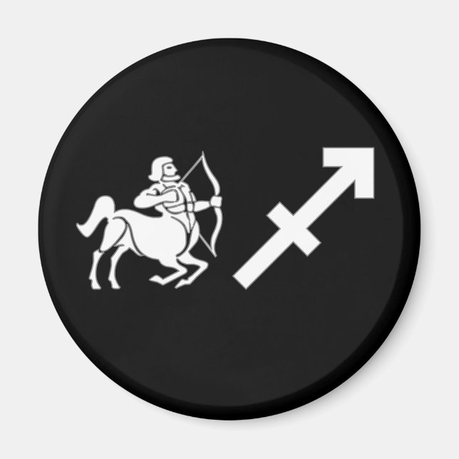 Sagittarius med symbol magnet (Framsidan)