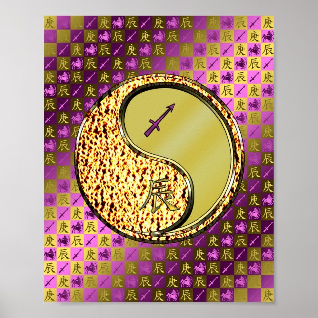 Sagittarius & Metall Dragon Poster (Framsidan)