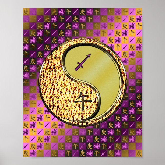 Sagittarius & Metall Horse Poster (Framsidan)