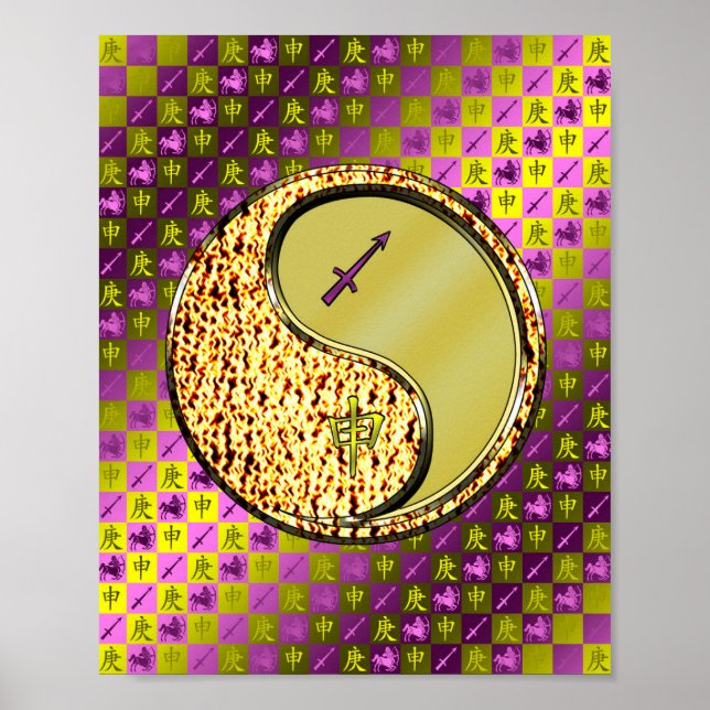 Sagittarius & Metall Monkey Poster (Framsidan)