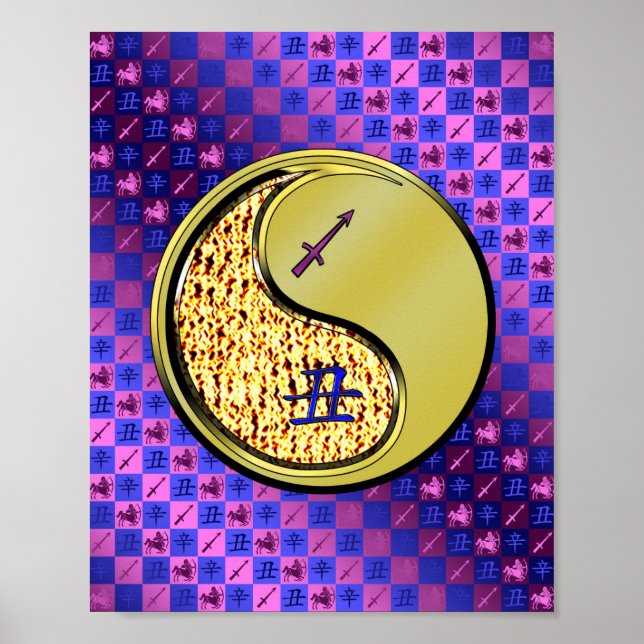 Sagittarius & Metall Ox Poster (Framsidan)