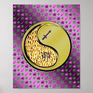 Sagittarius & Metall Rabbit Poster