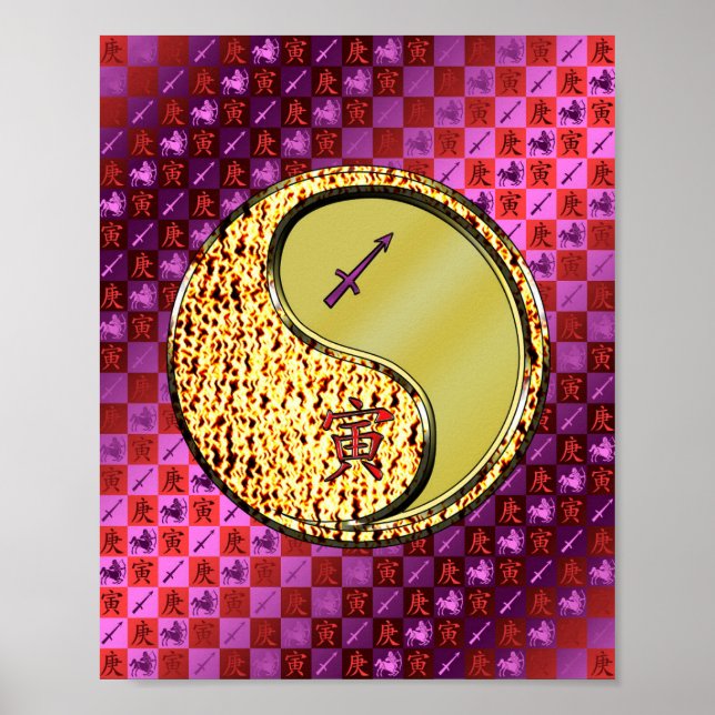 Sagittarius & Metall Tiger Poster (Framsidan)