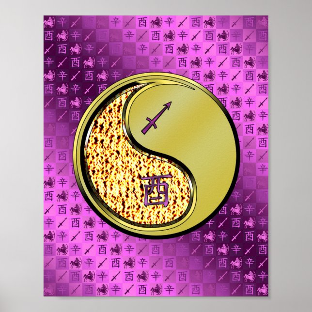 Sagittarius & Metall Tupp Poster (Framsidan)