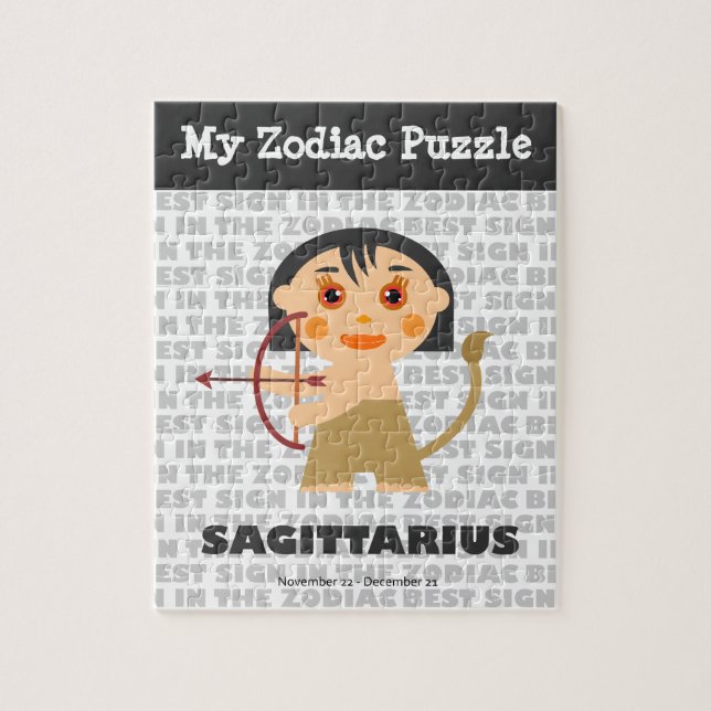 Sagittarius, mitt Zodiac Puzzle Pussel (Vertikal)