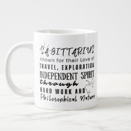 Sagittarius Motivations Quotes Zodiac-tecken Jumbo Mugg