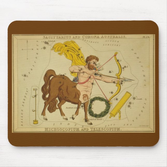 Sagittarius Mouse Pad Musmatta (Framsidan)