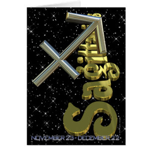 Sagittarius - November 23 till December 21 Hälsningskort