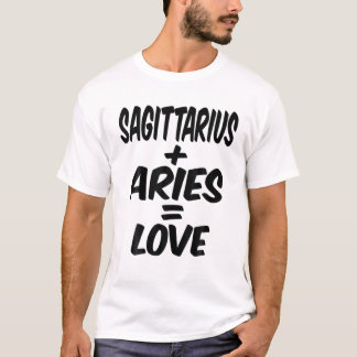 Sagittarius och Aries = Kärlek, nov December Birth T Shirt