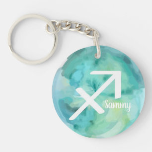 Sagittarius Personlig Watercolor Zodiac-tecken