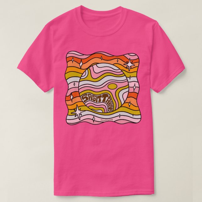 Sagittarius Planet T Shirt (Design framsida)