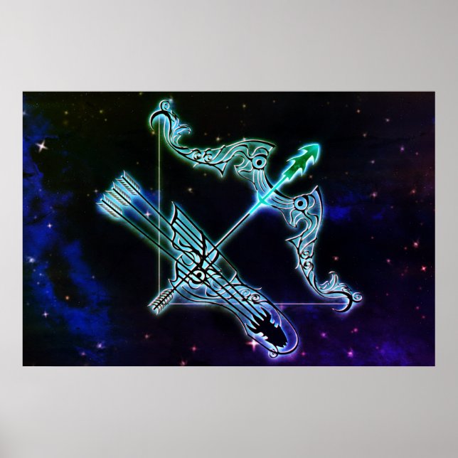 sagittarius, poster av ärkaren zodiac (Framsidan)