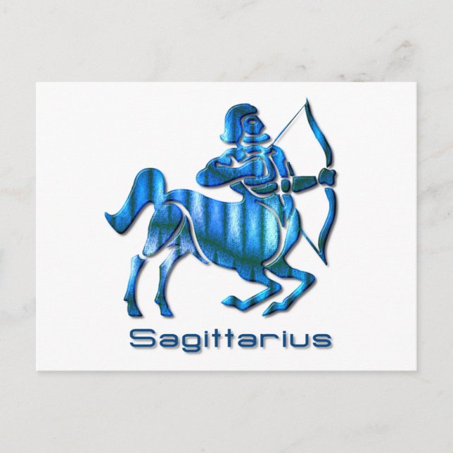 Sagittarius-profilvykort Vykort (Framsida)