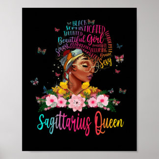 Sagittarius Queen Black Women Persistent BeSnygg Poster