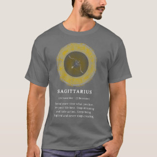 Sagittarius Sagi Zodiac Sign Horoscope Cosmos Astr T Shirt