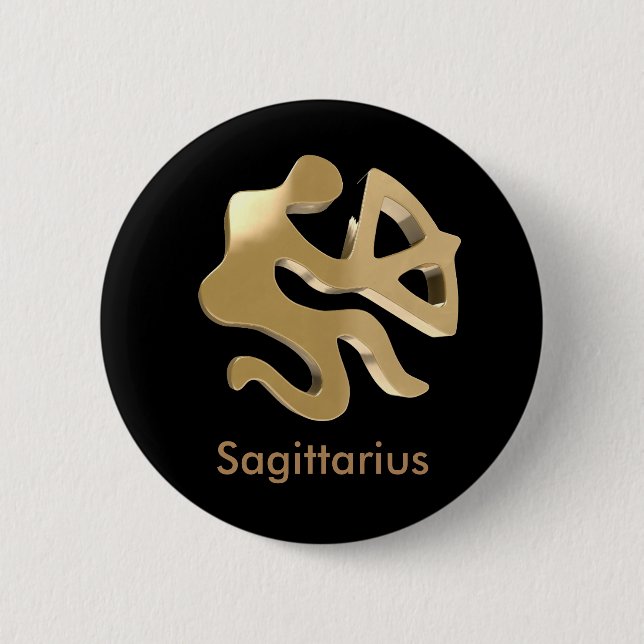 Sagittarius Sagittario Knapp (Framsida)