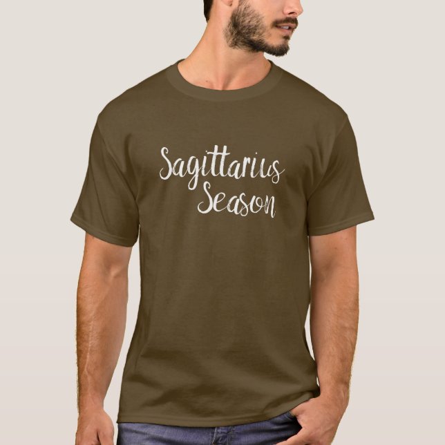 Sagittarius Season Zodiac Astrology T Shirt (Framsida)