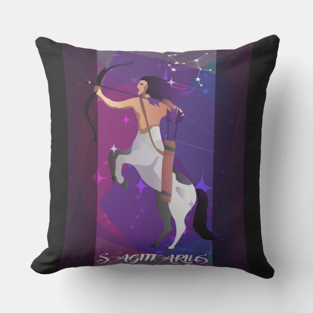Sagittarius Sign Dekorativ kudde (Framsida)