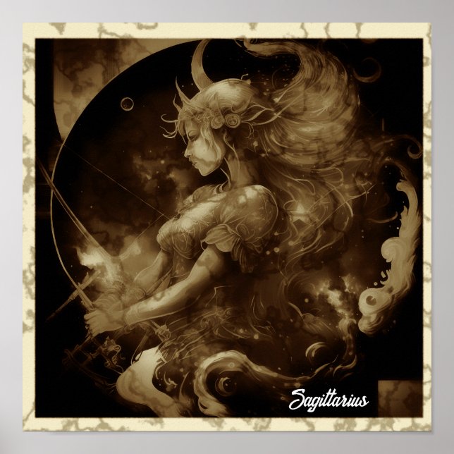 Sagittarius Sign Wall Art Poster (Framsidan)