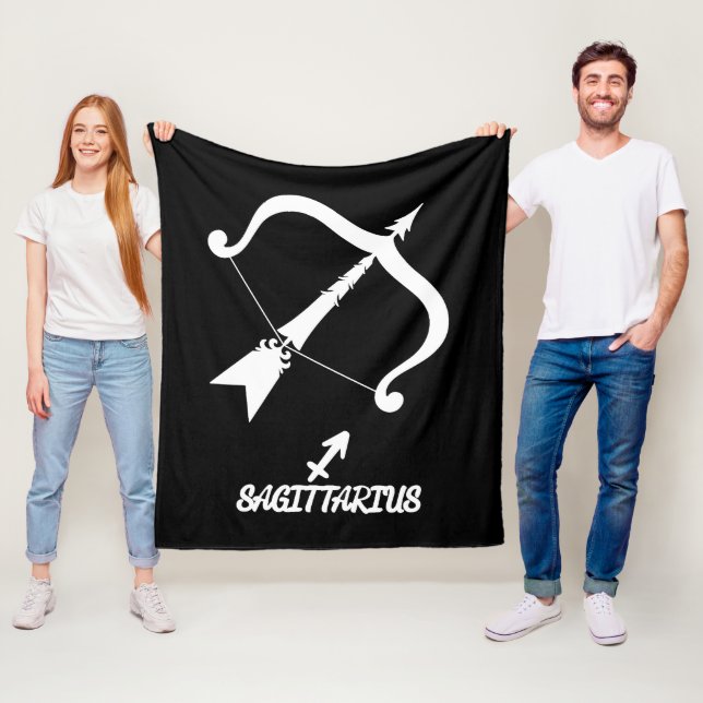 Sagittarius Silhouette Fleece Blanket (På plats)