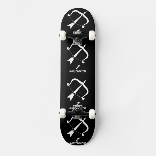 Sagittarius Silhouette Mini Skateboard Bräda 18,5 Cm (Framsida)