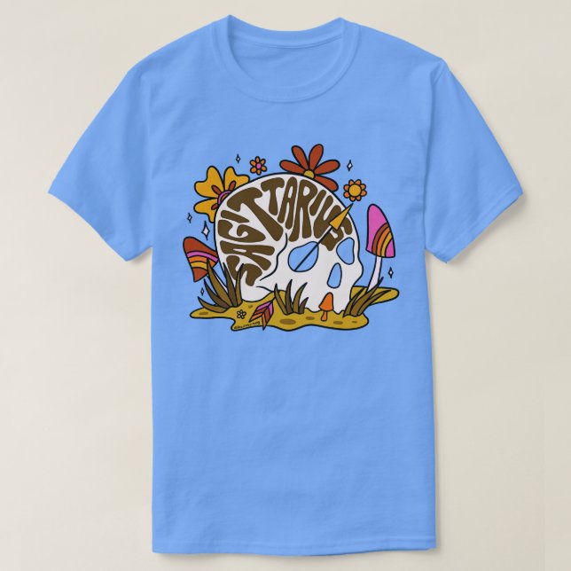 Sagittarius Skull T Shirt (Design framsida)