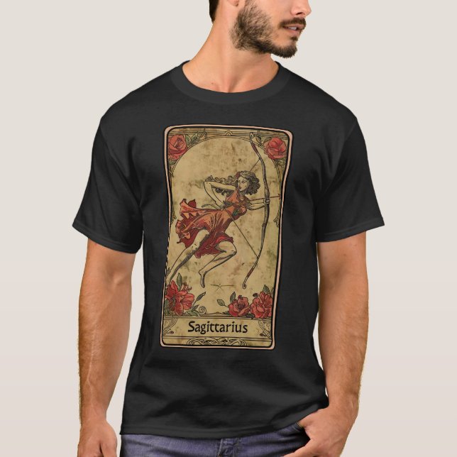 Sagittarius Sol Sign T Shirt (Framsida)