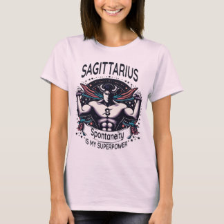 Sagittarius Spark Tee: Spontaneity Superpower! T Shirt