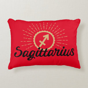 Sagittarius Starburst Symbol Prydnadskudde