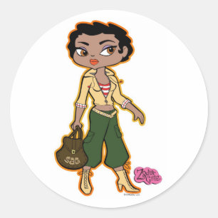 Sagittarius Stickers Runt Klistermärke