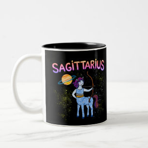 Sagittarius stjärntecken Archer zodiac star Två-Tonad Mugg